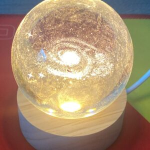 Lampara esfera de cristal