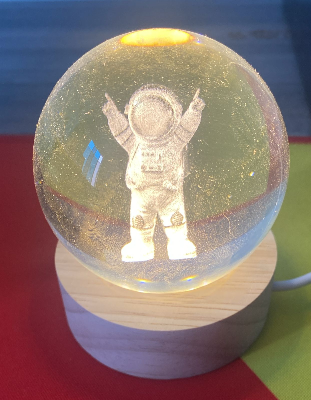 Lampara esfera de cristal - Imagen 2